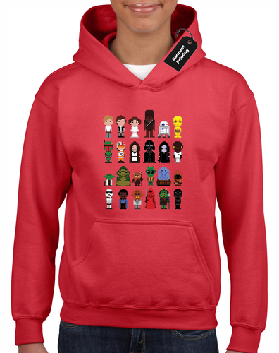 PIXEL WARS KIDS HOODY HOODIE STAR TROOPER CHILDRENS STORM WARS JEDI TOP - Picture 7 of 16