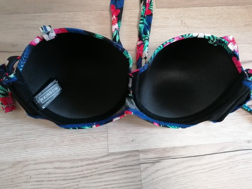 Vorgeformter Bügelbikini Gr. 40 80E Floral Neu Rainbow BonPrix - Bild 5 von 5