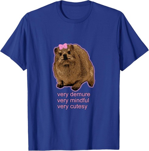 Demure, mindful and cutesy Rock Hyrax - Daisy! T-Shirt Hoodie - Picture 12 of 16