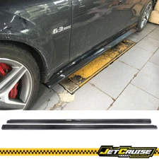 Fits 08-14 Benz C Class W204 C63 AMG Sedan Carbon Fiber Side Skirts Extension