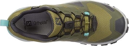Nuove scarpe da trekking donna Salomon XA Rogg Gore Tex impermeabili trail taglia 7 verdi