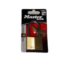 NEW Master Lock 140DLF Keyed Padlock Brass 1-1/2" Shackle Security Level 4