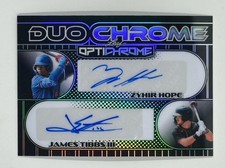 2025 LEAF OPTICHROME ZYHIR HOPE JAMES TIBBS III DUAL AUTOGRAPH BLACK 1/1