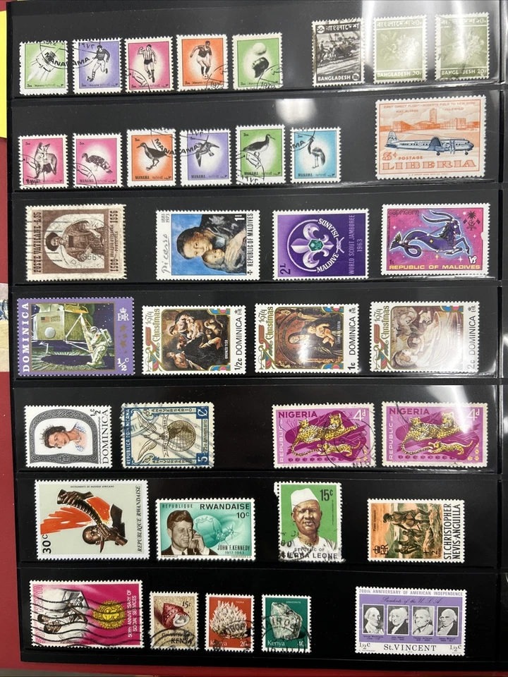 Entire Vintage Stamp Collection. Over 1000 Stamps. Most Mint (over 30 Countries) - Image 2 of 4