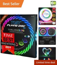 Bright  Colorful Ultimate Frisbee - Waterproof, Smart Modes, Ideal for All Ages