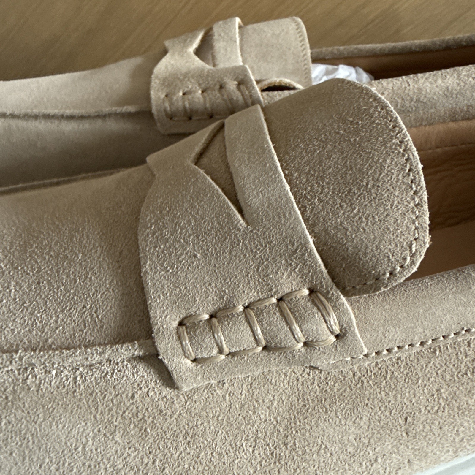 NEW MENS PETER MILLAR EXCURSIONIST PENNY LOAFER SHOES, 11.0 MEDIUM, SAND