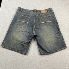 VINTAGE LRG Jeans Shorts Mens 42 Jorts Baggy Streetwear Skater Hip Hop Denim Y2K