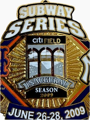 Rare Citifield Yankees vs Mets Inaugural Season 2009 Subway Series Pin **HTF** 