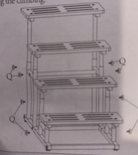 Adjustable Bamboo Dog Stairs
