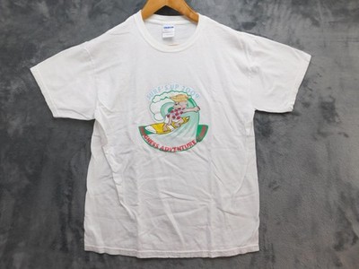 Gildan Shirt Mens M White Surf's Up 2009 Surfing Camp Graphic Crewneck