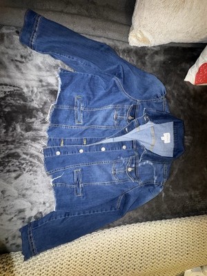 Nine West Jeans jacket stretch designer XXL EUC dark coat womens