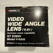 Ambico Video V-0315 - Wide Angle Lens 0.6x - 57 53901 - IOB