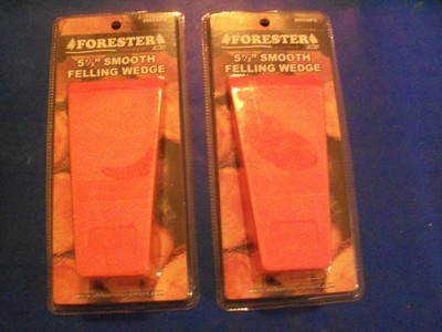 2 PACK 5 1/2'' FELLING WEDGE BRIGHT ORANGE OEM FORESTER FREE SHIP