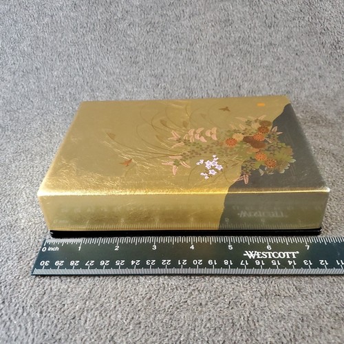 Yuzen giapponese foglia oro laccato solo scatola - Foto 15 di 18