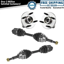 Front CV Axle Shaft Assembly Wheel Hub Bearing Kit Set 4pc for Cobalt Ion 4 lug