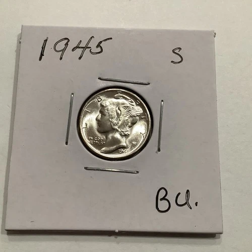 1945 S Mercury Dime Exact Coin Shown BU++