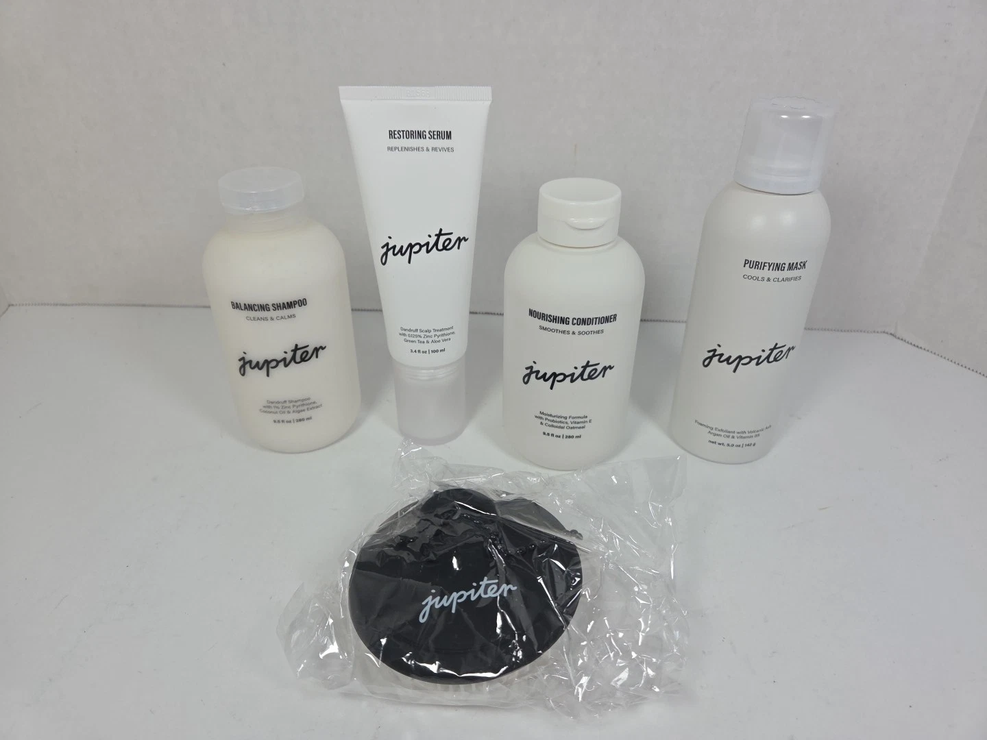Jupiter Hair Care Shampoo, Conditioner, Restoring Serum Mask Itchy Scalp Bundle