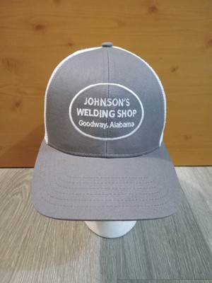 Johnsons Welding Goodway Alabama Mesh Snapback Cap Hat Trucker American Flag