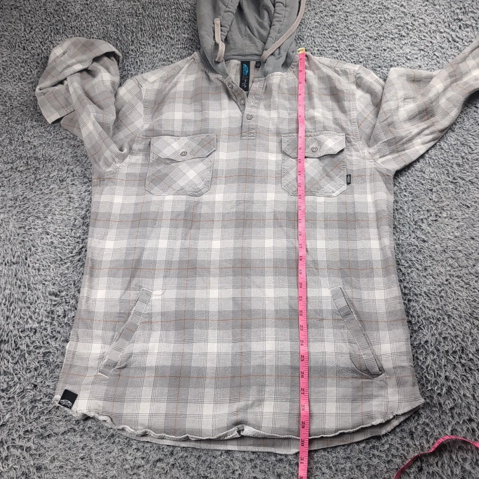 Vans Sudadera con Capucha Hombres Extra Grande Gris Pullover Sudadera Patinador Bolsillos Ropa de Calle Foto 4 de 4