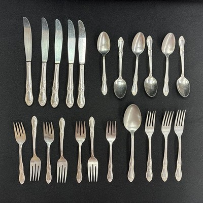 Oneida Ltd Fenway Daydream Wm A Rogers Stainless Steel Flatware Mixed Lot 22 pcs
