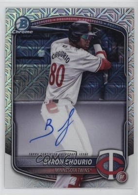 2025 Bowman Chrome Prospect Mega Box Byron Chourio #BMA-BC Auto 0o3x