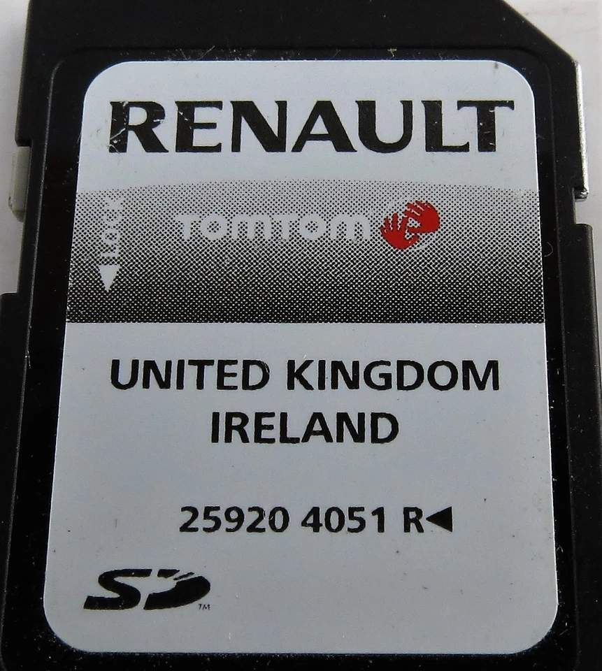 Genuine Renault United Kingdom Ireland MAP DATA Satelite Nav SD Card 259204051R - Image 4 of 4