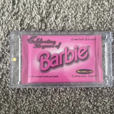 Barbie 1996 Booster Pack In Plastic Case Trading Card