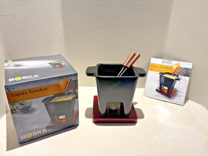 Tealight Tapas Fondue Set  By Boska - Best for Cheese or Chocolate