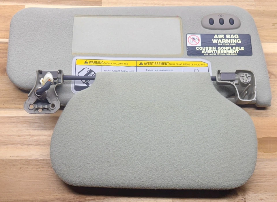 Parasol Nissan Pathfinder Infiniti QX4 1997-04 gris lado del conductor con enlace homelink OEM Foto 4 de 4