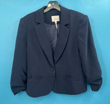 Women's CINQ a SEPT 5a7 Khloe Dk Navy One-Button Dress Blazer, Sz 2