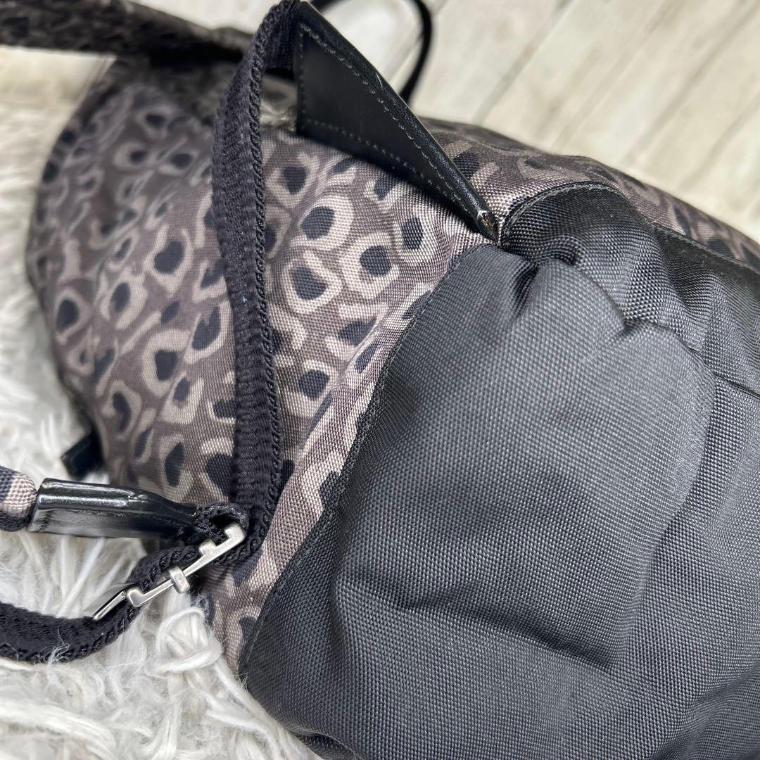 Gucci Nylon Leopard Print Backpack Large Capacity… - image 13