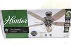 Hunter Channing 52 in. Express Indoor Matte Silver Ceiling Fan with Light Kit