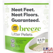 Non Clumping Cat Litter Pellets Low Dust Odor Control 3.5lb Pouch Multi Cat Home