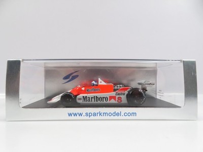 1:43 Spark S3098 McLaren M29 No 8 6th Argentina GP 1980 Alain Prost 