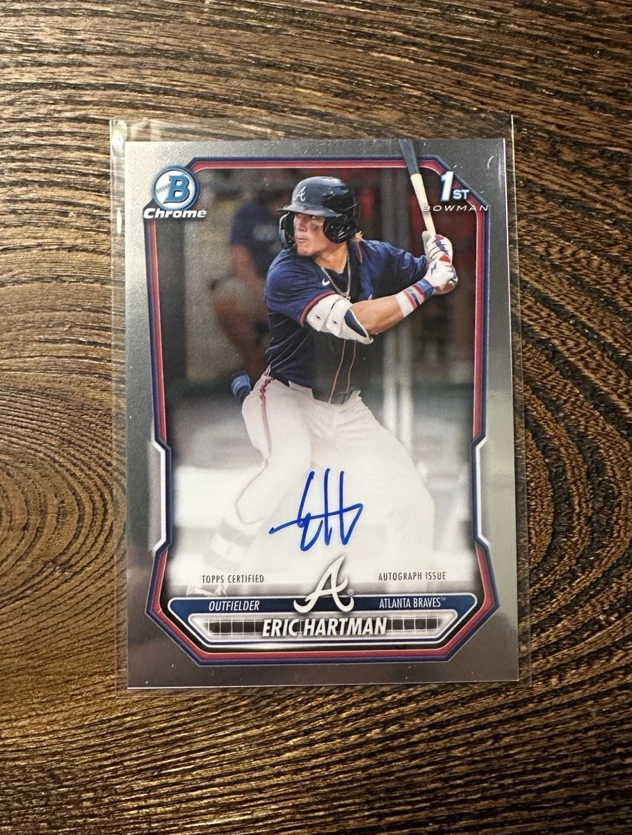 Bowman Baseball Atlanta Braves Sports Autographed Trading Cards