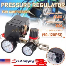 250a Air Compressor Pressure Switch Control Valve 90-120psi Pressure Regulator