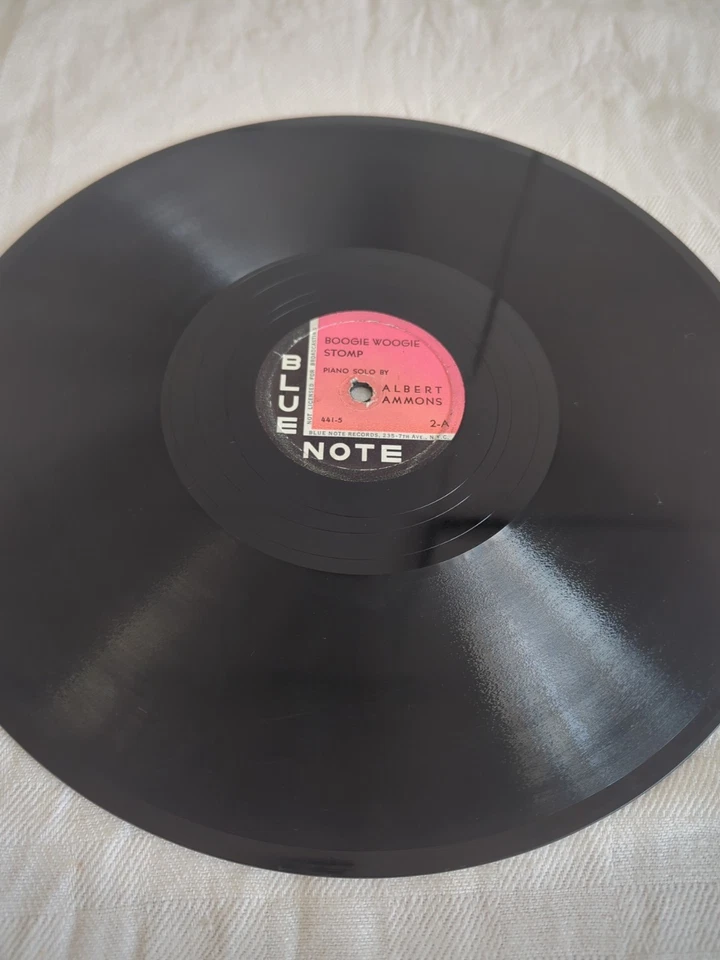 RARE PINK AND BLACK BLUE NOTE  ALBERT AMMONS BOOGIE WOOGIE STOMP 78 BLUE NOTE 2 - Image 4 of 4