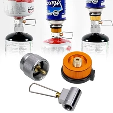 Gas Refill Adapter Kit for Camping Stoves - EN417 Lindal Valve Canister Refil...