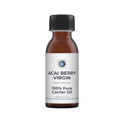 Mystic Moments Acai Berry Virgin Carrier Oil - 100% Pure - 125ml