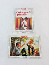 De colección 2 piezas 1994 Collect-A-Card The Coca-Cola Collection Series 2 #110 y 149