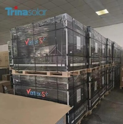 144*455W PV Solar Module TRINA Vertex S+ Black Drittelzellen N-Type ink Versand!