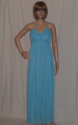 blue tshirt dress Manta Ray Dress in Disco Silk LAST ONE  Empire Rose