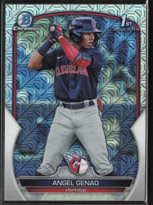 #ad 2023 Bowman Angel Genao BCP 140 1st Mojo Refractor Cleveland Guardians $1.59