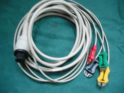 Corpuls 02122 08/16 4-Lead ECG Cable EKG Kabel Black Connector Schwarz Original