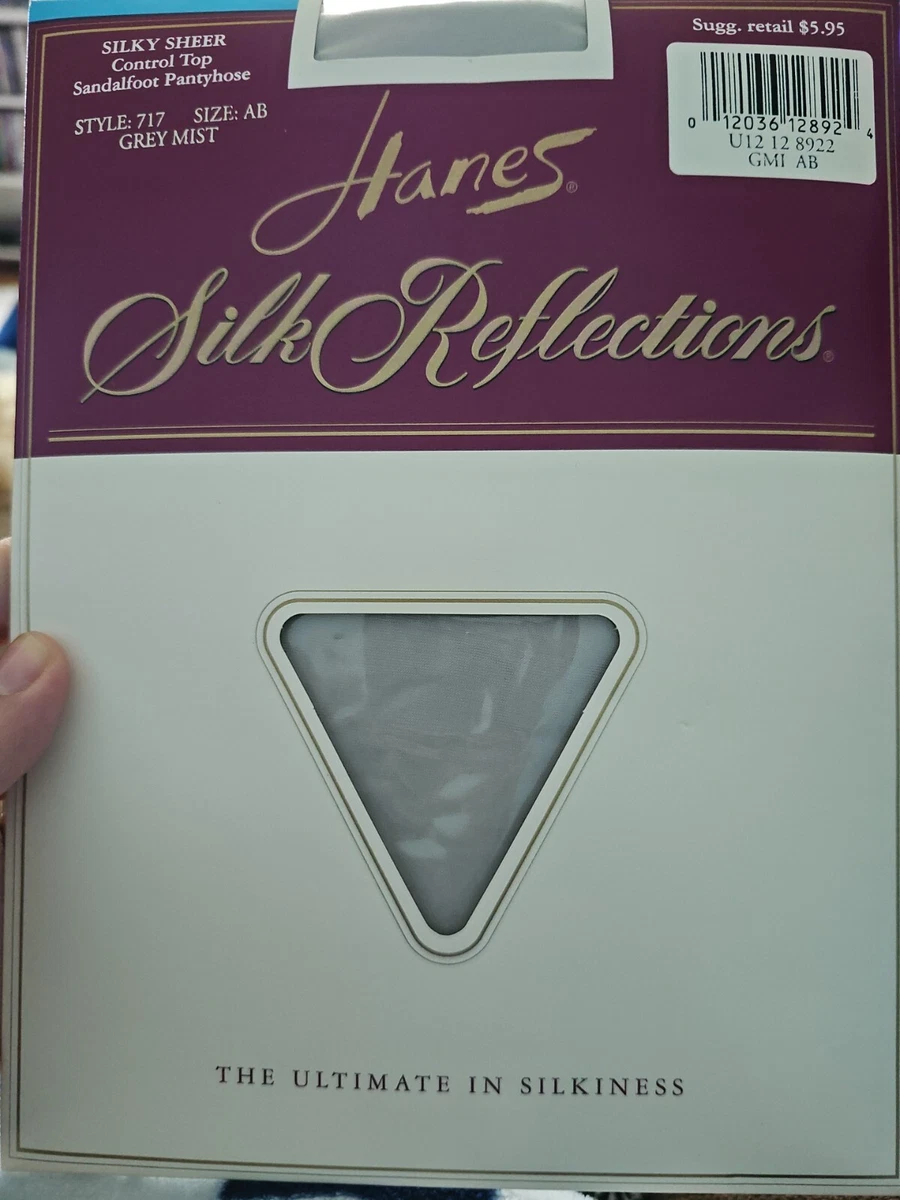 Hanes silk top reflections grey mist
