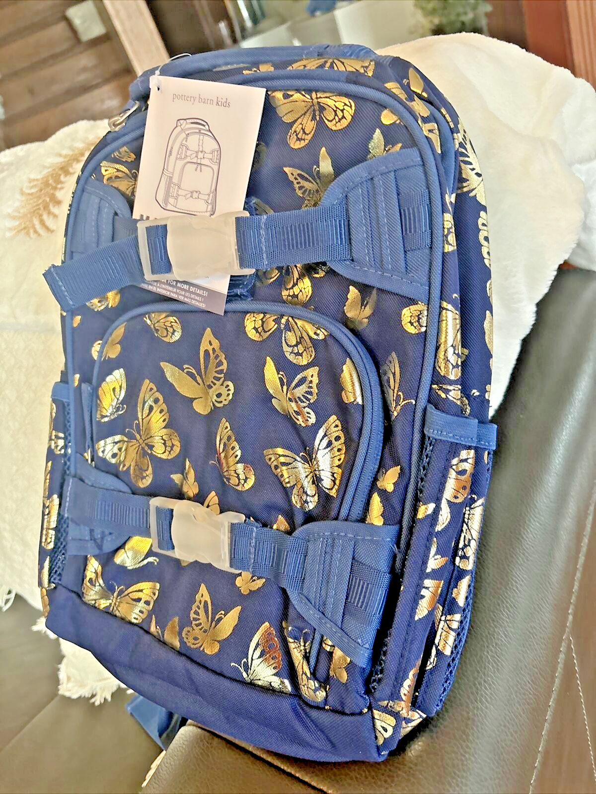 PONY ZAINO SCUOLA CERAMICA FIENILE BAMBINI DISNEY GLITTER + SCATOLA PRANZO borsa viaggio ragazza.