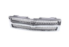 Grille Chrome Shell Wblack Insert For 07-13 Chevy Silverado 1500 Pickup Ls Lt