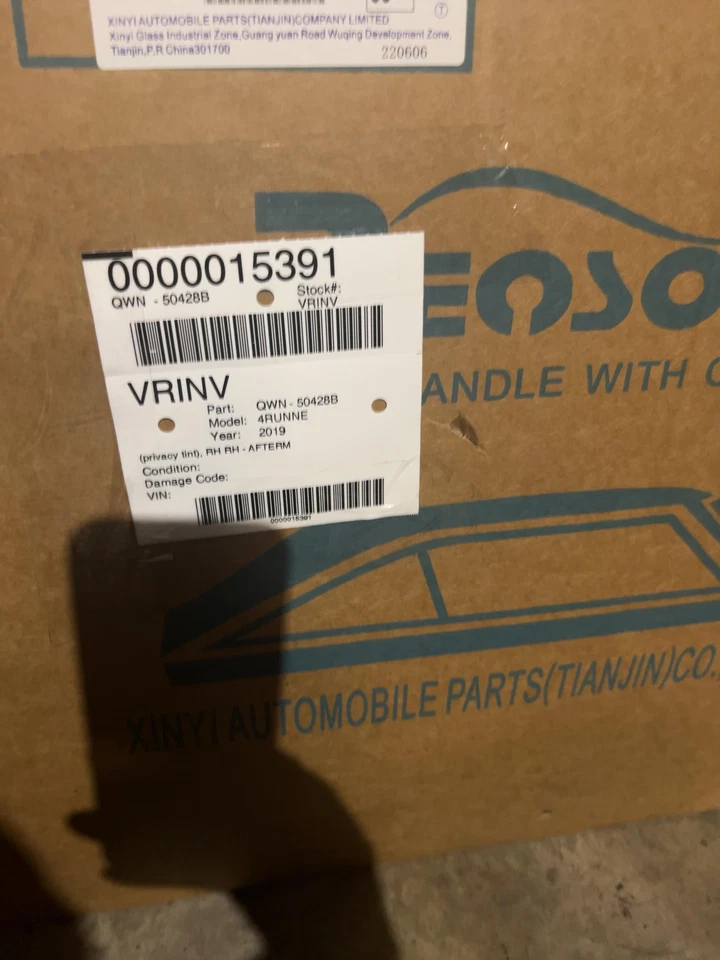 ✅ TOYOTA 4RUNNER 2024 CUARTO CRISTAL VENTANA DERECHA OEM Foto 4 de 4