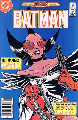 Batman #401 (Newsstand) VG; DC | low grade - Legends Cross-Over 1 1st Print - we