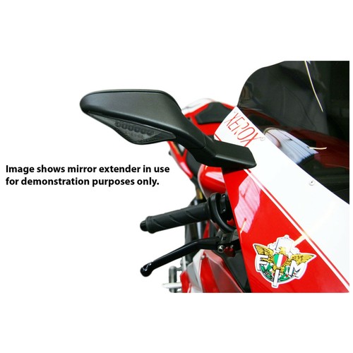 MIX-0704 Oberon Performance Ducati 1098/1198 Mirror Extenders - Picture 2 of 2